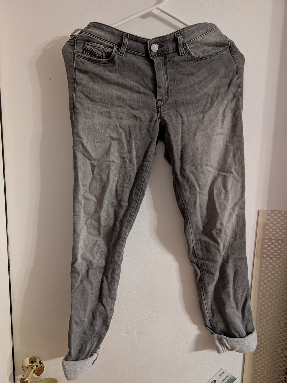 Women's Gray Stretch Denim Jeans